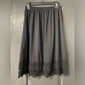 Cute knee length Lacey bottom skirt
